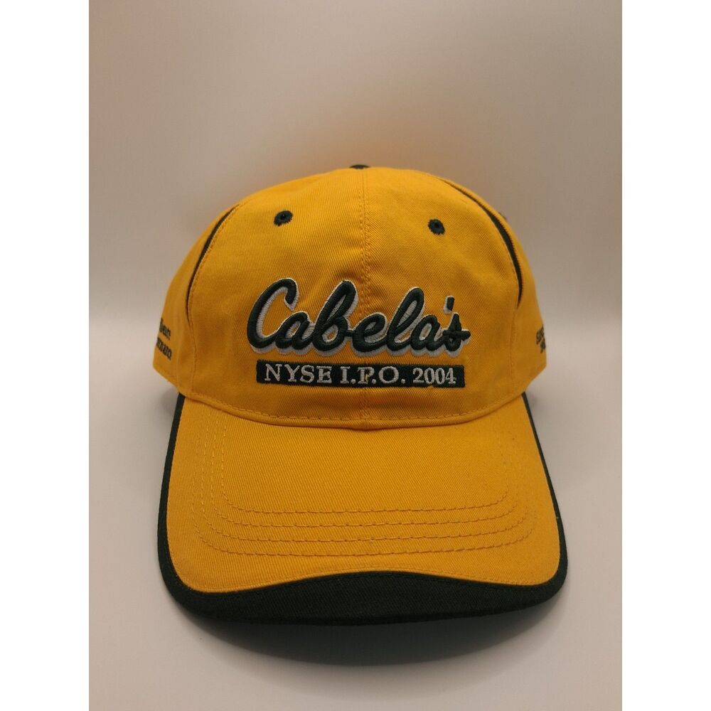 Cabela's NY Stock Exchange 2004 Yellow Embroidered Adjustable Baseball Cap